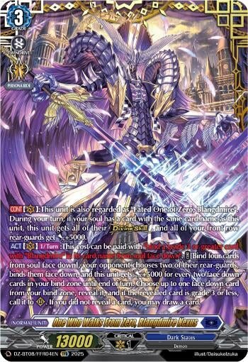 Image for One Who Walks From Zero, Blangdmire Nexus (FFR) (DZ-BT08/FFR04EN) (DZ-BT08: Knights 0f Rebirth) - Cardfight Vanguard