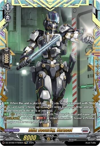 Image for Blitz Security, Varnest (FFR) (DZ-BT08/FFR09EN) (DZ-BT08: Knights 0f Rebirth) - Cardfight Vanguard