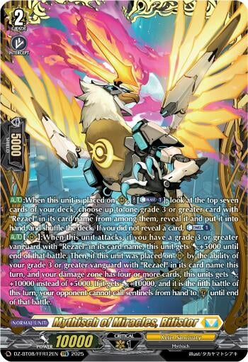 Image for Mythisch of Miracles, Rifistor (FFR) (DZ-BT08/FFR12EN) (DZ-BT08: Knights 0f Rebirth) - Cardfight Vanguard