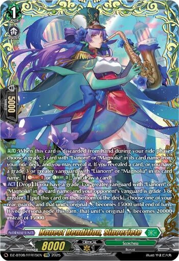 Image for Honest Rendition, Sinceriete (FFR) (DZ-BT08/FFR15EN) (DZ-BT08: Knights 0f Rebirth) - Cardfight Vanguard
