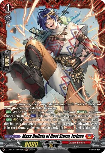 Image for Mass Bullets of Dust Storm, Irvines (FR) (DZ-BT08/FR03EN) (DZ-BT08: Knights 0f Rebirth) - Cardfight Vanguard
