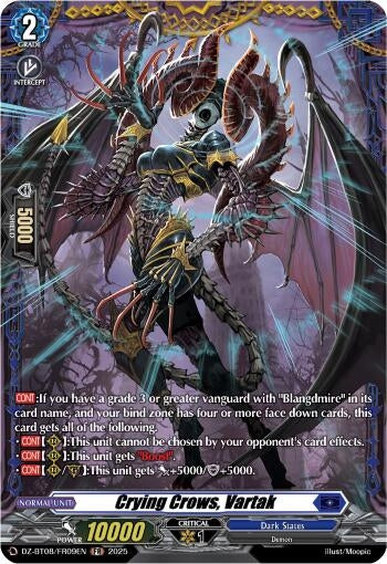 Image for Crying Crows, Vartak (FR) (DZ-BT08/FR09EN) (DZ-BT08: Knights 0f Rebirth) - Cardfight Vanguard
