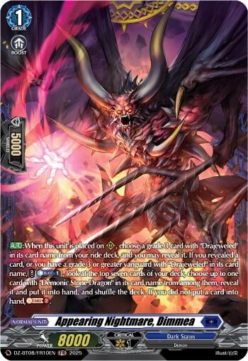 Image for Appearing Nightmare, Dimmea (FR) (DZ-BT08/FR10EN) (DZ-BT08: Knights 0f Rebirth) - Cardfight Vanguard