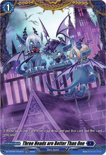 Image for Three Heads are Better Than One (FR) (DZ-BT08/FR16EN) (DZ-BT08: Knights 0f Rebirth) - Cardfight Vanguard