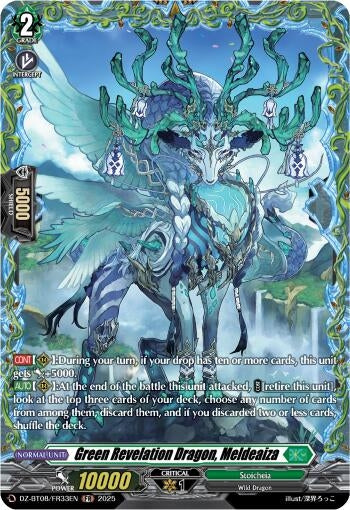 Image for Green Revelation Dragon, Meldeaiza (FR) (DZ-BT08/FR33EN) (DZ-BT08: Knights 0f Rebirth) - Cardfight Vanguard