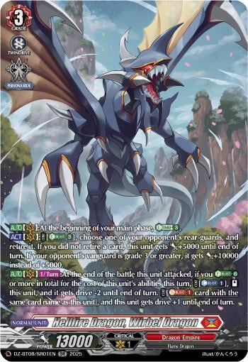 Image for Hellfire Dragon, Wirbel Dragon (SR) (DZ-BT08/SR01EN) (DZ-BT08: Knights 0f Rebirth) - Cardfight Vanguard