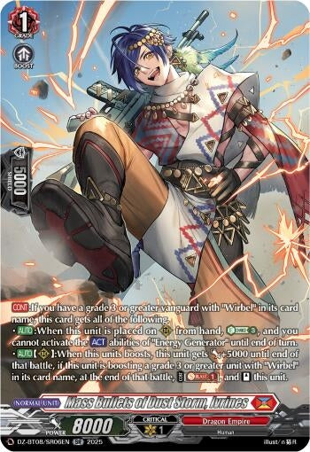 Image for Mass Bullets of Dust Storm, Ivrines (SR) (DZ-BT08/SR06EN) (DZ-BT08: Knights 0f Rebirth) - Cardfight Vanguard