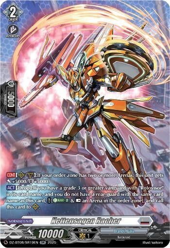 Image for Kettensagen Racher (SR) (DZ-BT08/SR19EN) (DZ-BT08: Knights 0f Rebirth) - Cardfight Vanguard