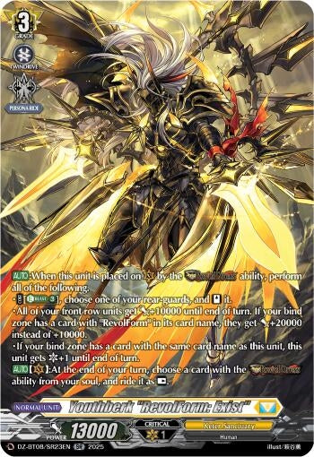 Image for Youthberk "RevolForm: Exist" (SR) (DZ-BT08/SR23EN) (DZ-BT08: Knights 0f Rebirth) - Cardfight Vanguard