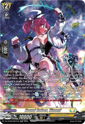 Image for Hound Raiser, Hinami (SR) (DZ-BT08/SR27EN) (DZ-BT08: Knights 0f Rebirth) - Cardfight Vanguard