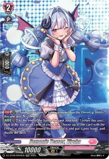 Image for Demonic Teaser, Virsha (SR) (DZ-BT08/SR40EN) (DZ-BT08: Knights 0f Rebirth) - Cardfight Vanguard