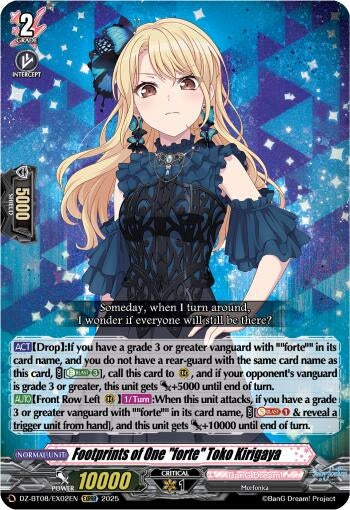 Image for Footprints of One "forte" Toko Kirigaya (EXRRR) (DZ-BT08/EX02EN) (DZ-BT08: Knights 0f Rebirth) - Cardfight Vanguard