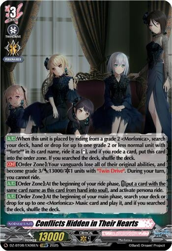 Image for Conflicts Hidden in Their Hearts (EXRRR) (DZ-BT08/EX06EN) (DZ-BT08: Knights 0f Rebirth) - Cardfight Vanguard