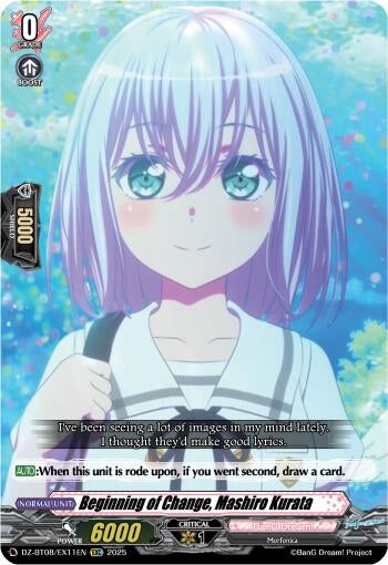 Image for Beginning of Change, Mashiro Kurata (DZ-BT08/EX11EN) (DZ-BT08: Knights 0f Rebirth) - Cardfight Vanguard