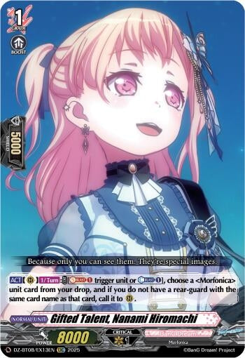Image for Gifted Talent, Nanami Hiromachi (DZ-BT08/EX13EN) (DZ-BT08: Knights 0f Rebirth) - Cardfight Vanguard