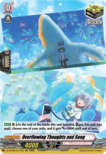 Image for Overflowing Thoughts and Song (DZ-BT08/EX17EN) (DZ-BT08: Knights 0f Rebirth) - Cardfight Vanguard