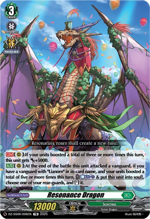 Image for Resonance Dragon (DZ-SS06/006EN) (DZ-SS06: Master Deckset -Urara Haneyama-) - Cardfight Vanguard