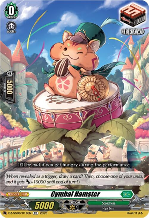 Image for Cymbal Hamster (DZ-SS06/016EN) (DZ-SS06: Master Deckset -Urara Haneyama-) - Cardfight Vanguard