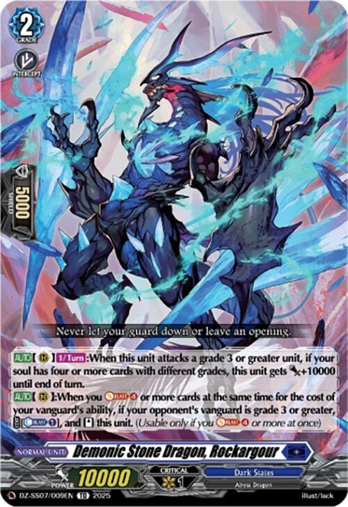Image for Demonic Stone Dragon, Rockargour (DZ-SS07/009EN) (DZ-SS07: Master Deckset -Michiru Hazama-) - Cardfight Vanguard