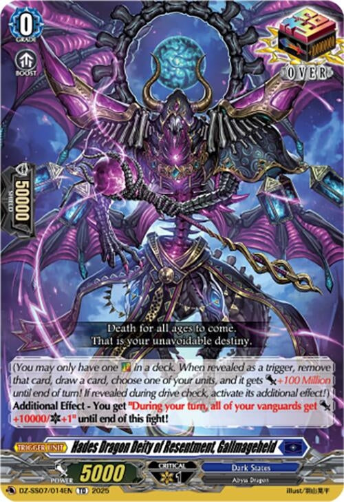 Image for Hades Dragon Deity of Resentment, Gallmageheld (DZ-SS07/014EN) (DZ-SS07: Master Deckset -Michiru Hazama-) - Cardfight Vanguard
