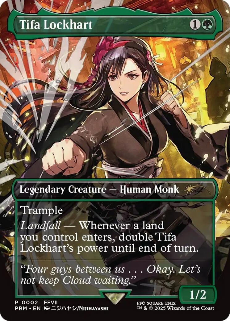 Image for Tifa Lockhart (Borderless) (2) (MagicFest Cards) - Magic: The Gathering