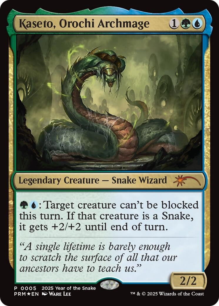 Image for Kaseto, Orochi Archmage (Year of the Snake 2025) (5) (Standard Showdown Promos) - Magic: The Gathering