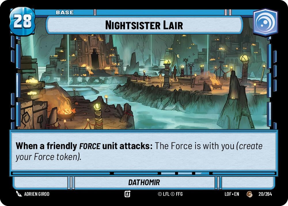 Image for Nightsister Lair // Shield (020/264 // T02/T03) (Legends of the Force) - Star Wars: Unlimited