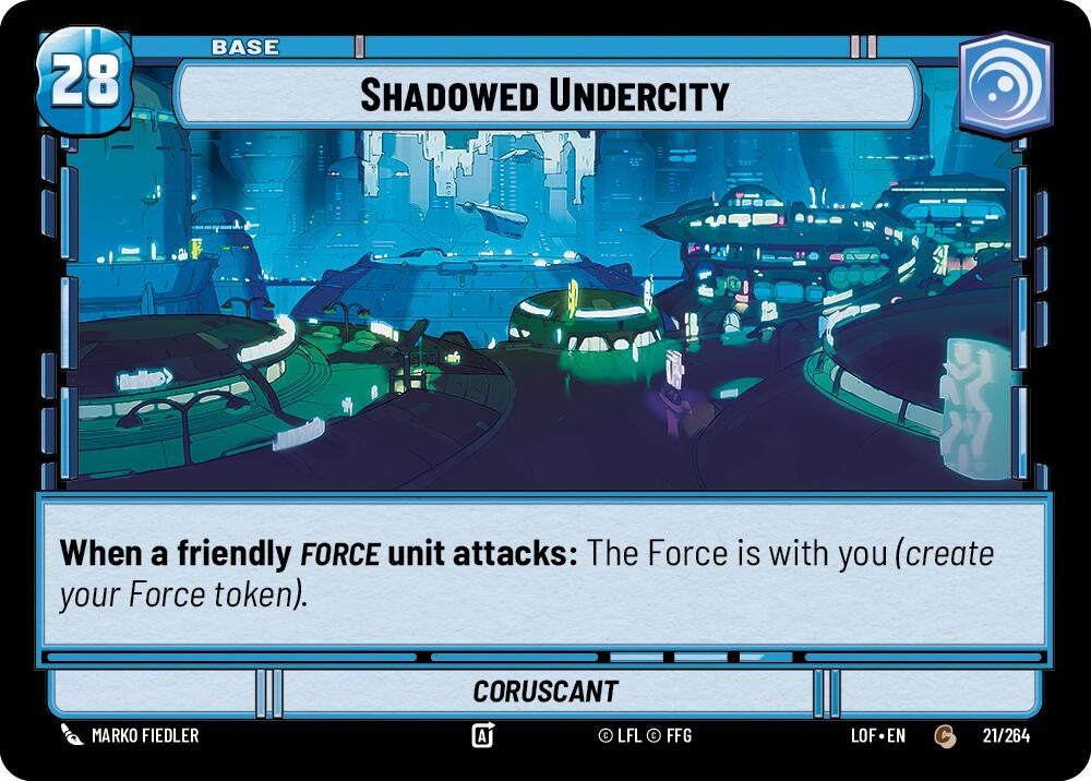 Image for Shadowed Undercity // Shield (021/264 // T02/T03) (Legends of the Force) - Star Wars: Unlimited