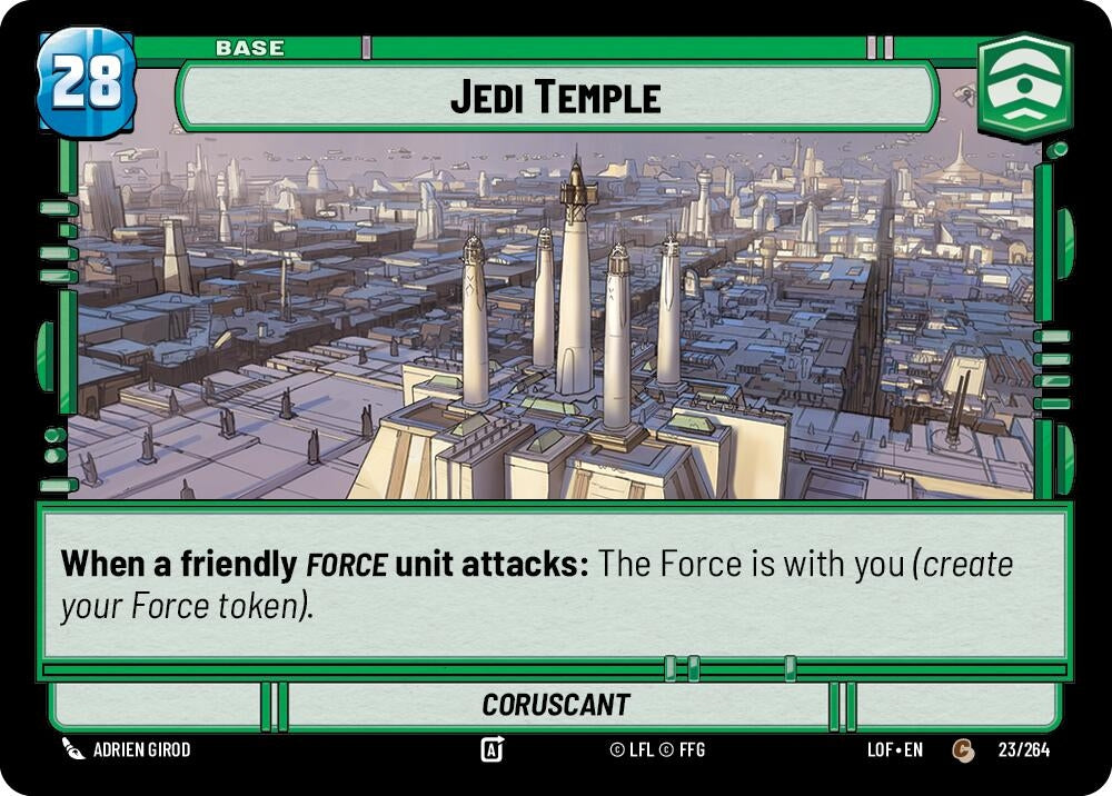 Image for Jedi Temple // Experience (023/264 // T01/T03) (Legends of the Force) - Star Wars: Unlimited
