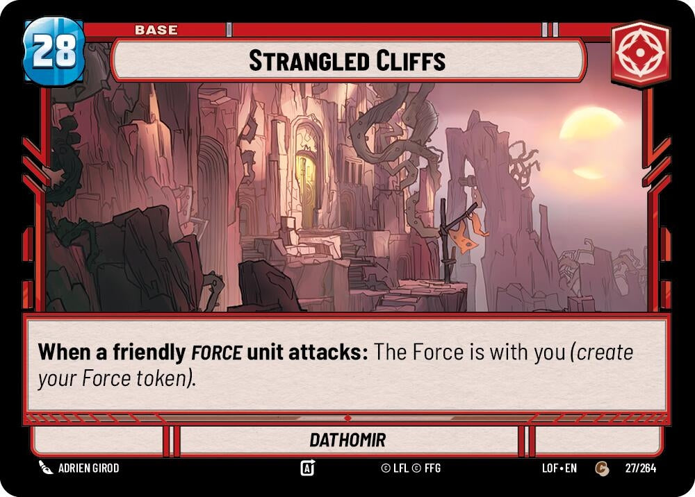 Image for Strangled Cliffs // Experience (027/264 // T01/T03) (Legends of the Force) - Star Wars: Unlimited