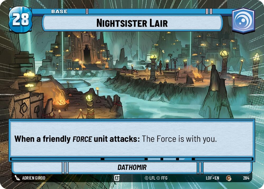 Image for Nightsister Lair // Force (Hyperspace) (284 // T03) (Legends of the Force) - Star Wars: Unlimited
