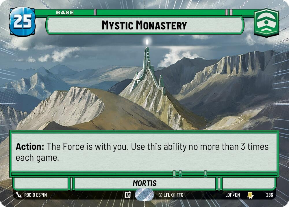 Image for Mystic Monastery (Hyperspace) (286) (Legends of the Force) - Star Wars: Unlimited