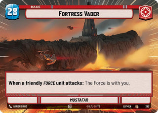 Image for Fortress Vader // Force (Hyperspace) (290 // T04) (Legends of the Force) - Star Wars: Unlimited