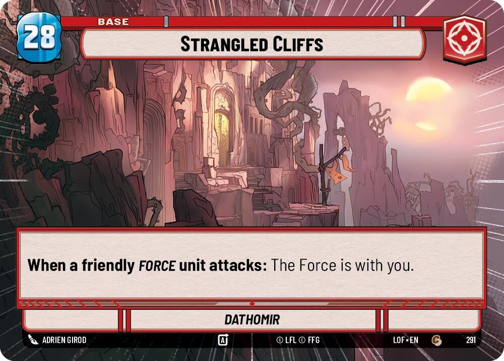 Image for Strangled Cliffs // Shield (Hyperspace) (291 // T02) (Legends of the Force) - Star Wars: Unlimited