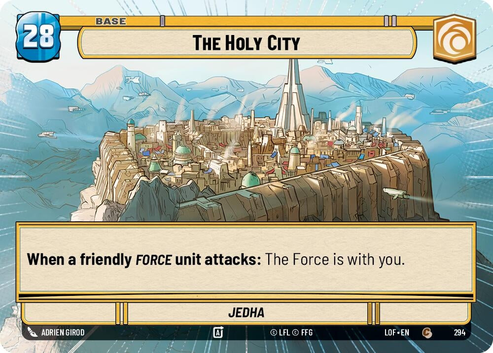 Image for The Holy City // Experience (Hyperspace) (294 // T01) (Legends of the Force) - Star Wars: Unlimited