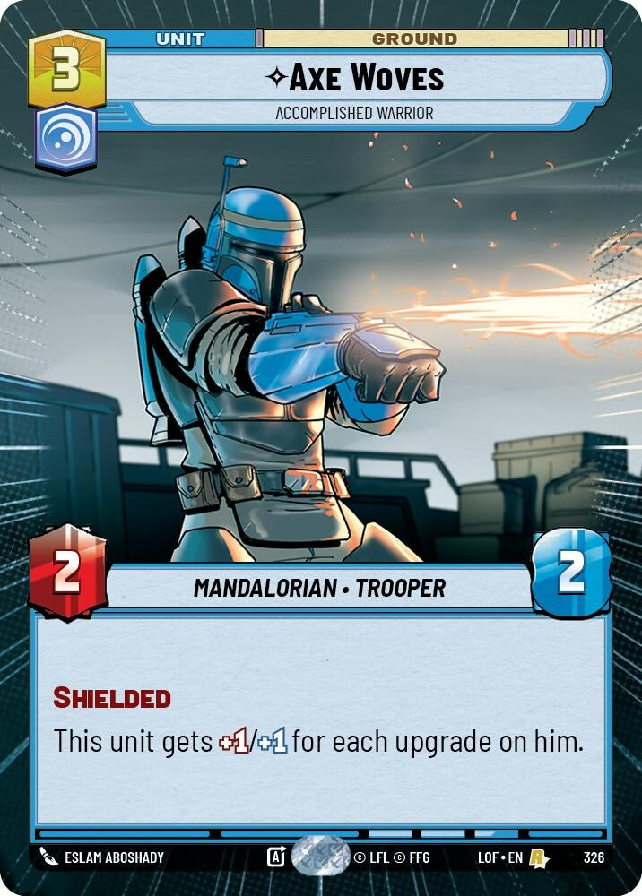 Image for Axe Woves - Accomplished Warrior (Hyperspace) (326) (Legends of the Force) - Star Wars: Unlimited