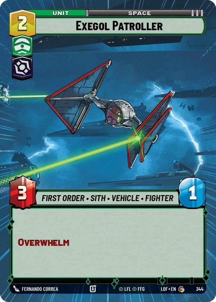 Image for Exegol Patroller (Hyperspace) (344) (Legends of the Force) - Star Wars: Unlimited