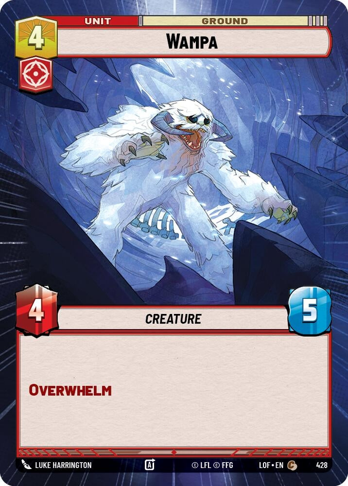 Image for Wampa (Hyperspace) (428) (Legends of the Force) - Star Wars: Unlimited