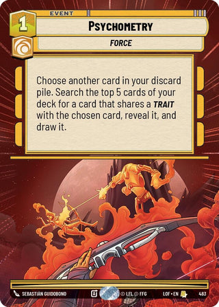 Image for Psychometry (Hyperspace) (483) (Legends of the Force) - Star Wars: Unlimited