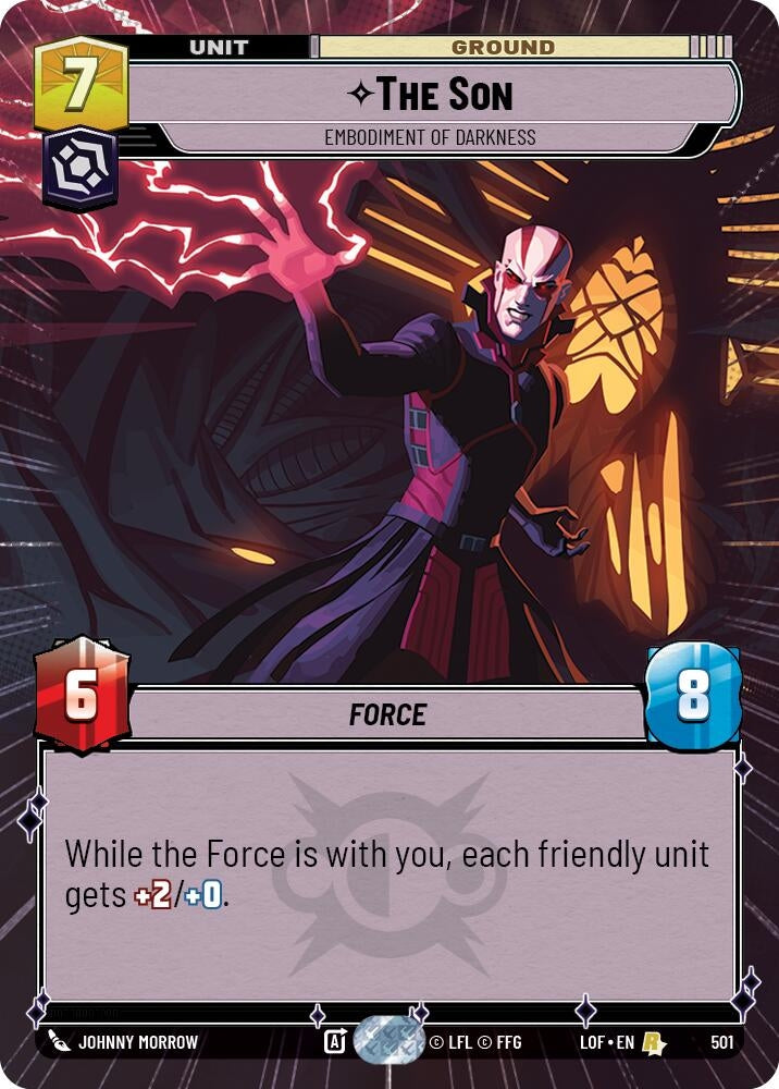 Image for The Son - Embodiment of Darkness (Hyperspace) (501) (Legends of the Force) - Star Wars: Unlimited