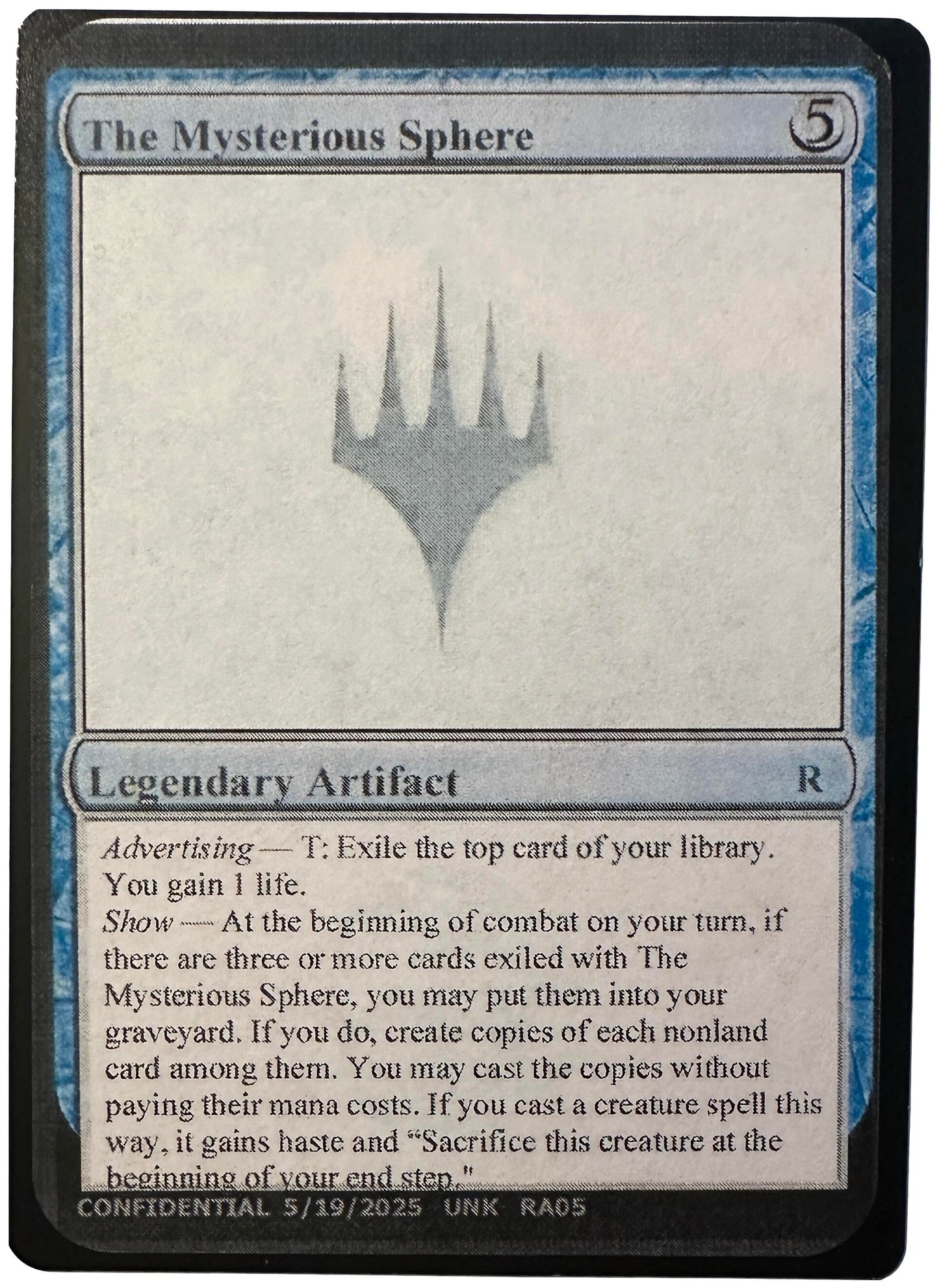 Image for The Mysterious Sphere (Un-Known Event Playtest Cards) - Magic: The Gathering