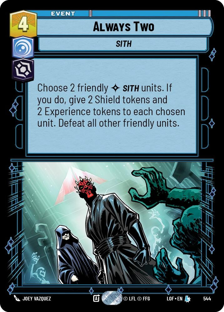 Image for Always Two (Foil) (544) (Legends of the Force) - Star Wars: Unlimited