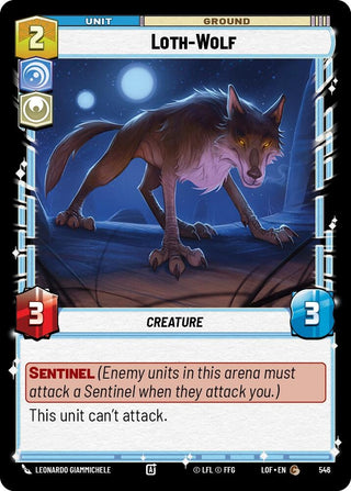 Image for Loth-Wolf (Foil) (546) (Legends of the Force) - Star Wars: Unlimited