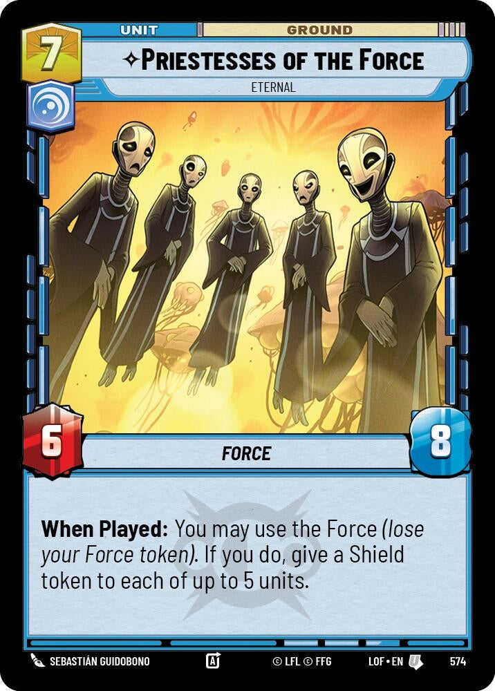 Image for Priestesses of the Force - Eternal (Foil) (574) (Legends of the Force) - Star Wars: Unlimited
