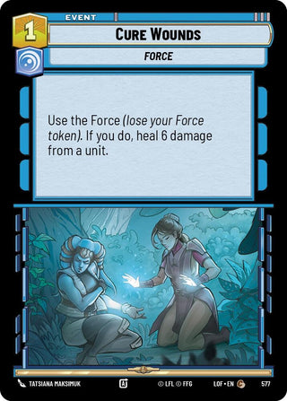 Image for Cure Wounds (Foil) (577) (Legends of the Force) - Star Wars: Unlimited