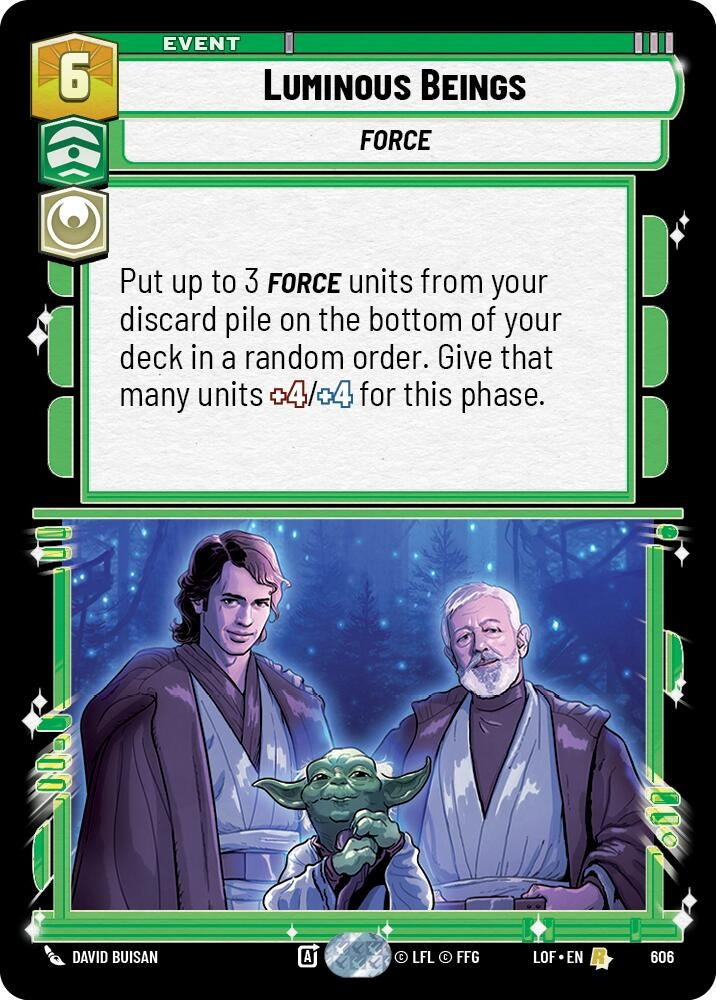 Image for Luminous Beings (Foil) (606) (Legends of the Force) - Star Wars: Unlimited