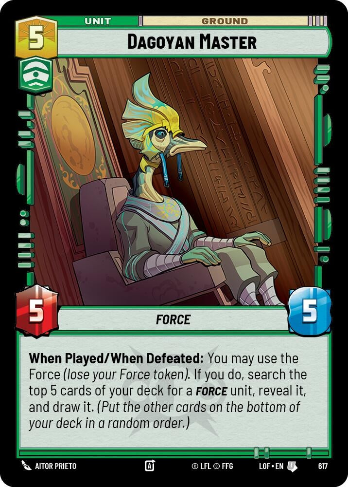 Image for Dagoyan Master (Foil) (617) (Legends of the Force) - Star Wars: Unlimited