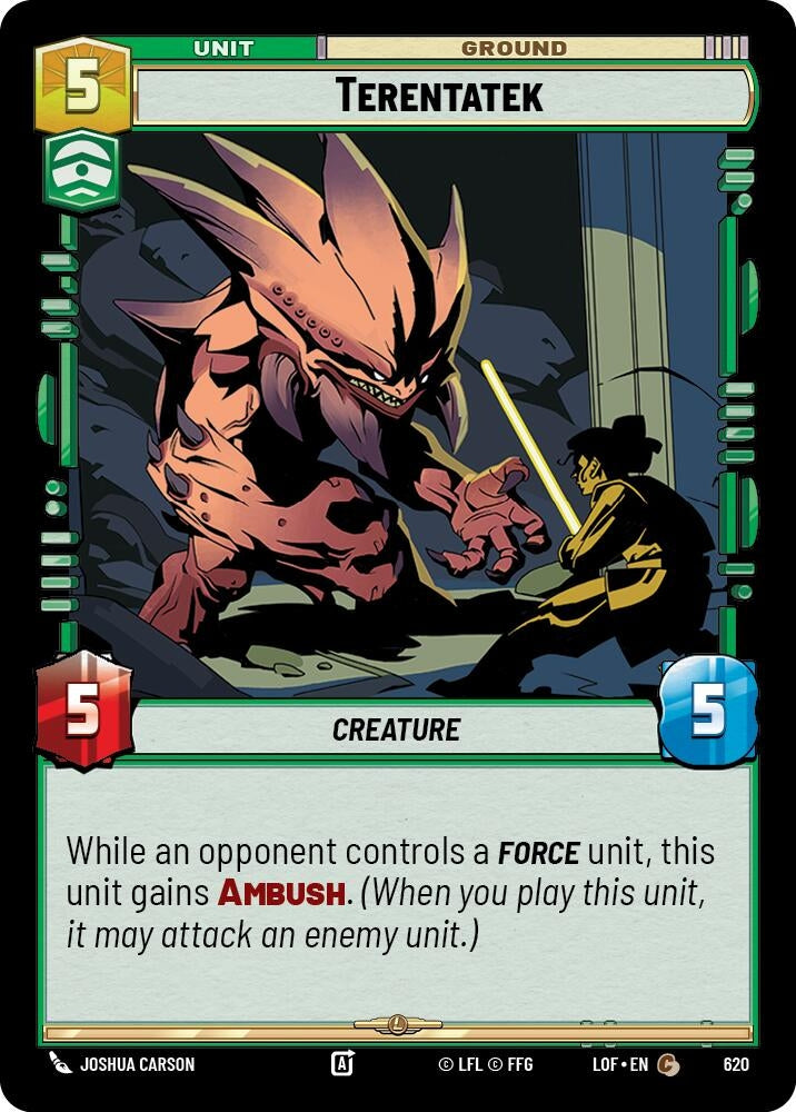 Image for Terentatek (Foil) (620) (Legends of the Force) - Star Wars: Unlimited