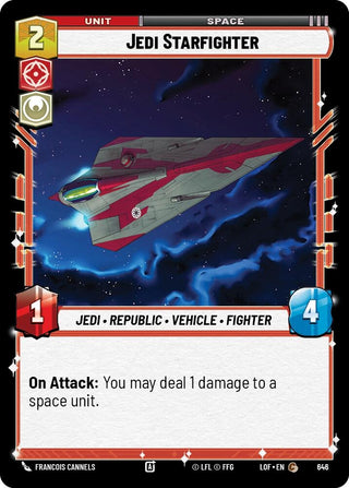 Image for Jedi Starfighter (Foil) (646) (Legends of the Force) - Star Wars: Unlimited