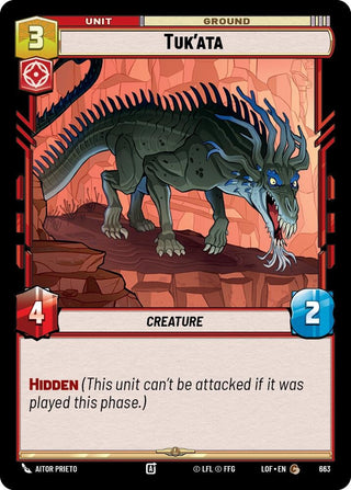 Image for Tuk'ata (Foil) (663) (Legends of the Force) - Star Wars: Unlimited